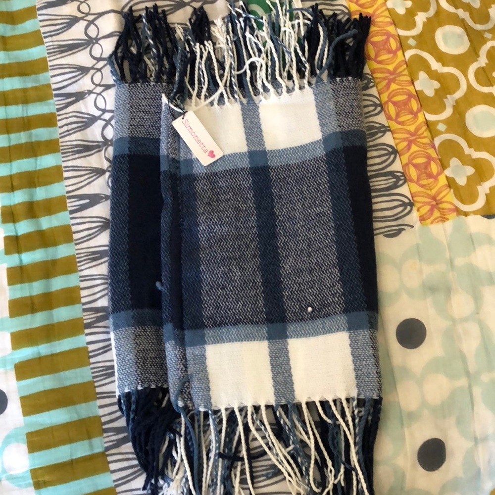 NWT SIMONETTA Blue Medley Infinity Scarf